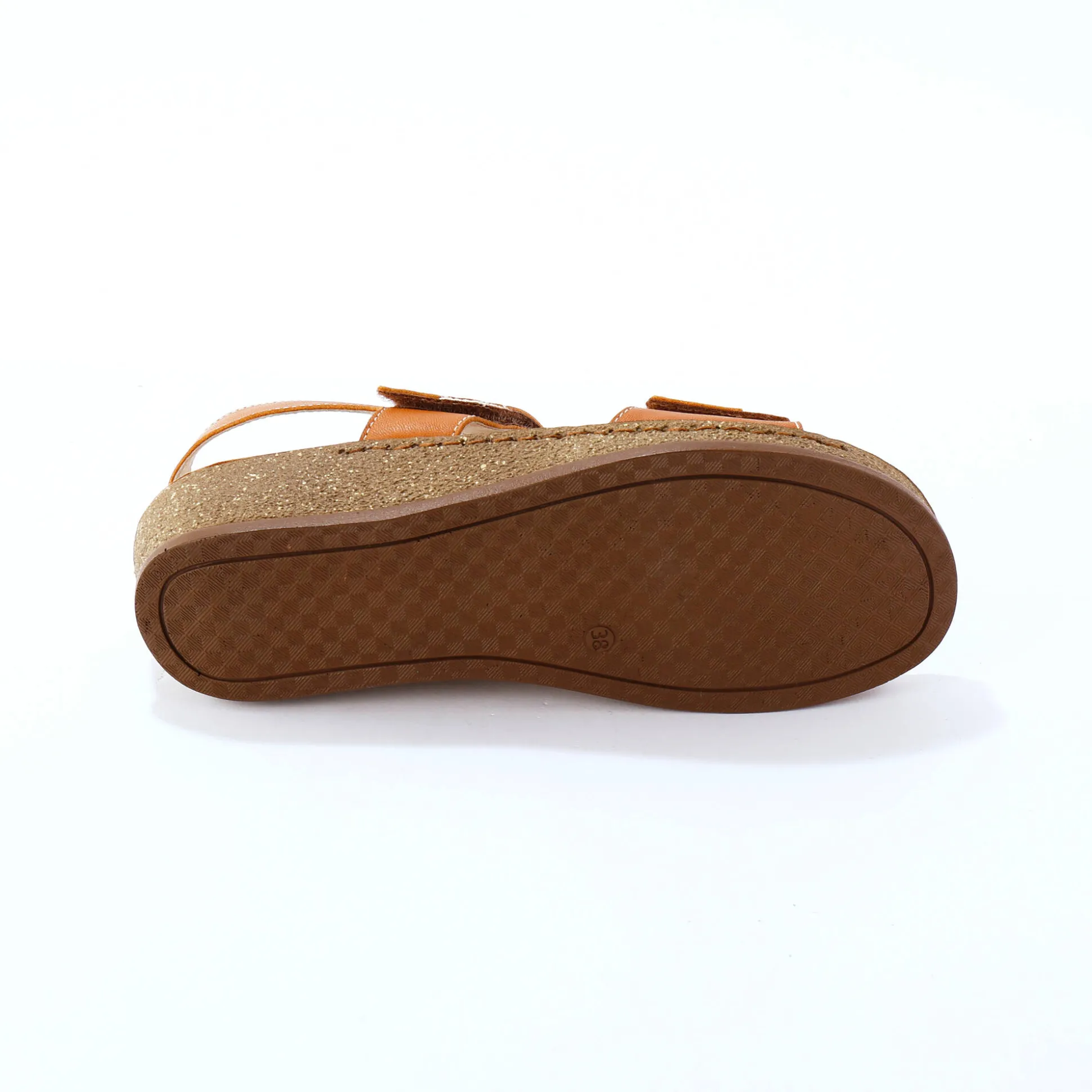 Leren sandalen met scratchsluiting, comfortbreedte