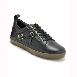 Leren sneakers in derbymodel, comfortabele breedte