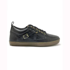 Leren sneakers in derbymodel, comfortabele breedte