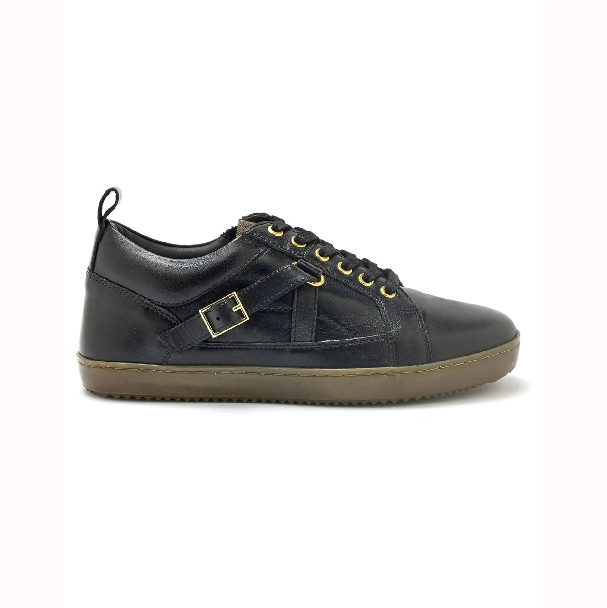 Leren sneakers in derbymodel, comfortabele breedte