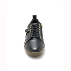 Leren sneakers in derbymodel, comfortabele breedte