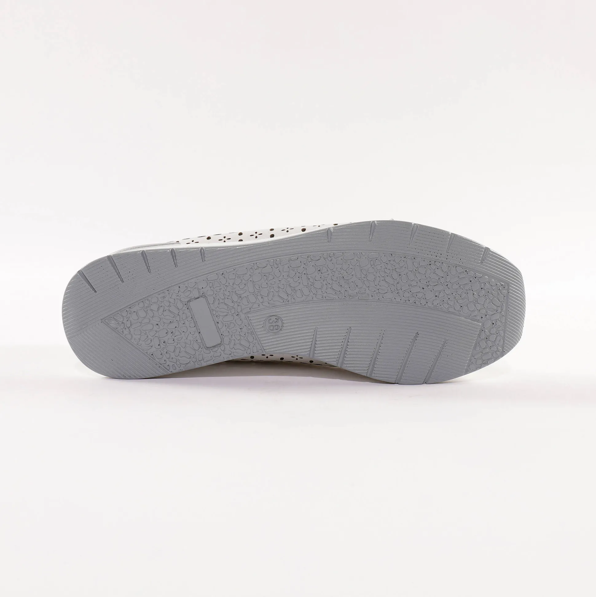 Leren sneakers met ajour