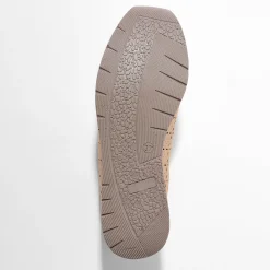 Leren sneakers met ajour