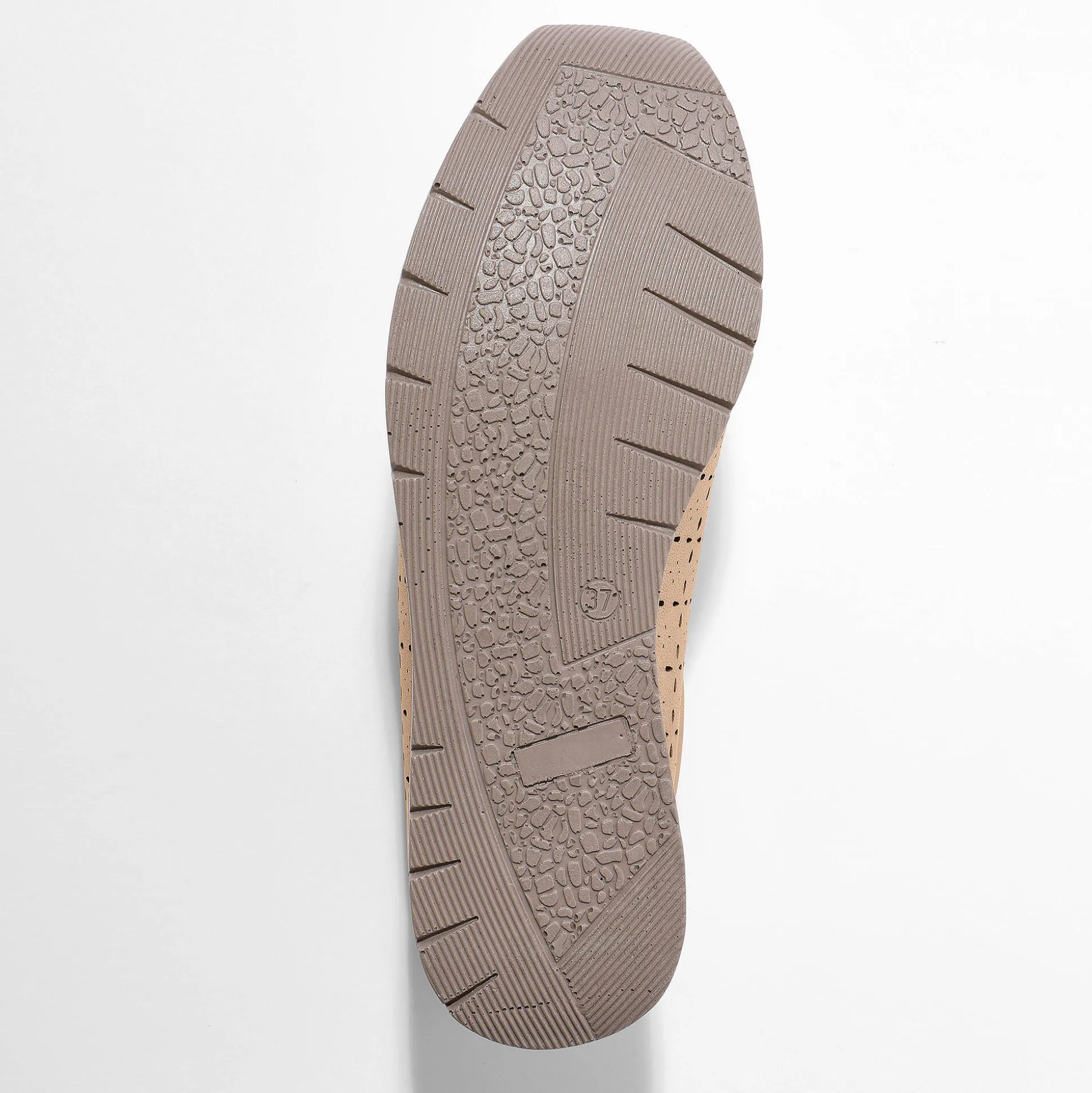 Leren sneakers met ajour