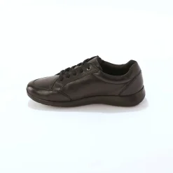 Leren sneakers met rits en veters