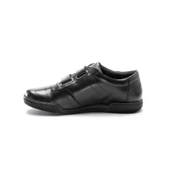 Leren sneakers met scratchsluiting