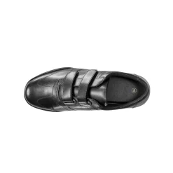 Leren sneakers met scratchsluiting