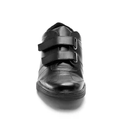 Leren sneakers met scratchsluiting