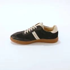 Leren sneakers met veters