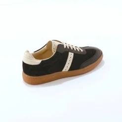 Leren sneakers met veters