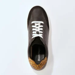 Leren sneakers met veters, 2 paar veters