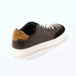 Leren sneakers met veters, 2 paar veters