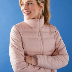 Lichte gewatteerde jas, kort model