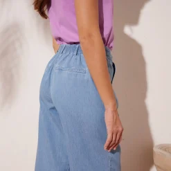 Lichte jeans met knooppand