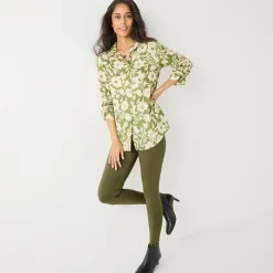 Likethemd met tweekleurige print, crêpe