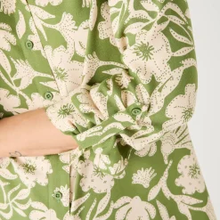 Likethemd met tweekleurige print, crêpe
