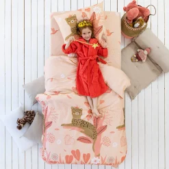 Linge de lit enfant Reina imprimé 1 personne - coton