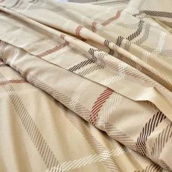 Linge de lit Karl imprimé écossais, en coton