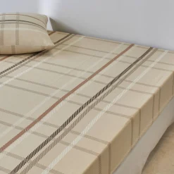 Linge de lit Karl imprimé écossais, en coton