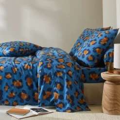 Linge de lit Pedro en polycoton imprimé peau de bête