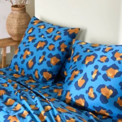 Linge de lit Pedro en polycoton imprimé peau de bête