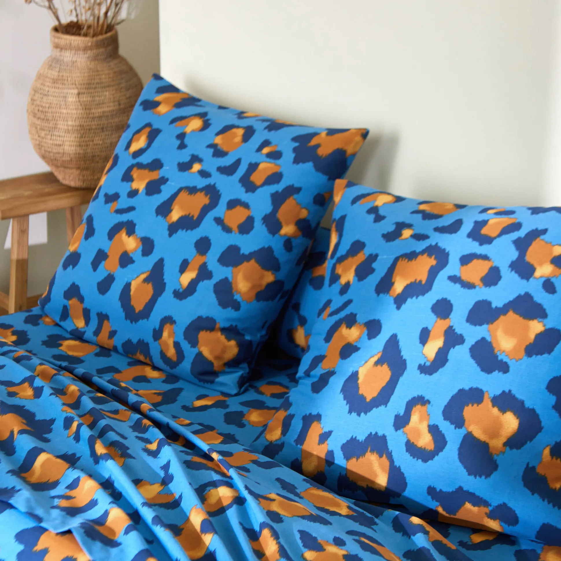 Linge de lit Pedro en polycoton imprimé peau de bête