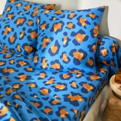 Linge de lit Pedro en polycoton imprimé peau de bête