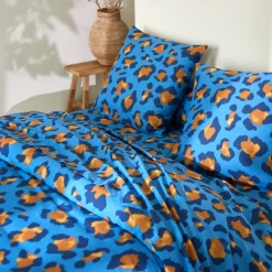 Linge de lit Pedro en polycoton imprimé peau de bête