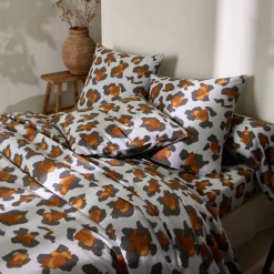 Linge de lit Pedro en polycoton imprimé peau de bête