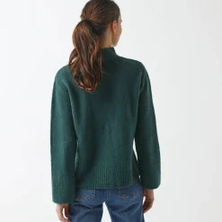 Loose trui met opstaande kraag, ruime mouwen