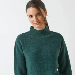 Loose trui met opstaande kraag, ruime mouwen