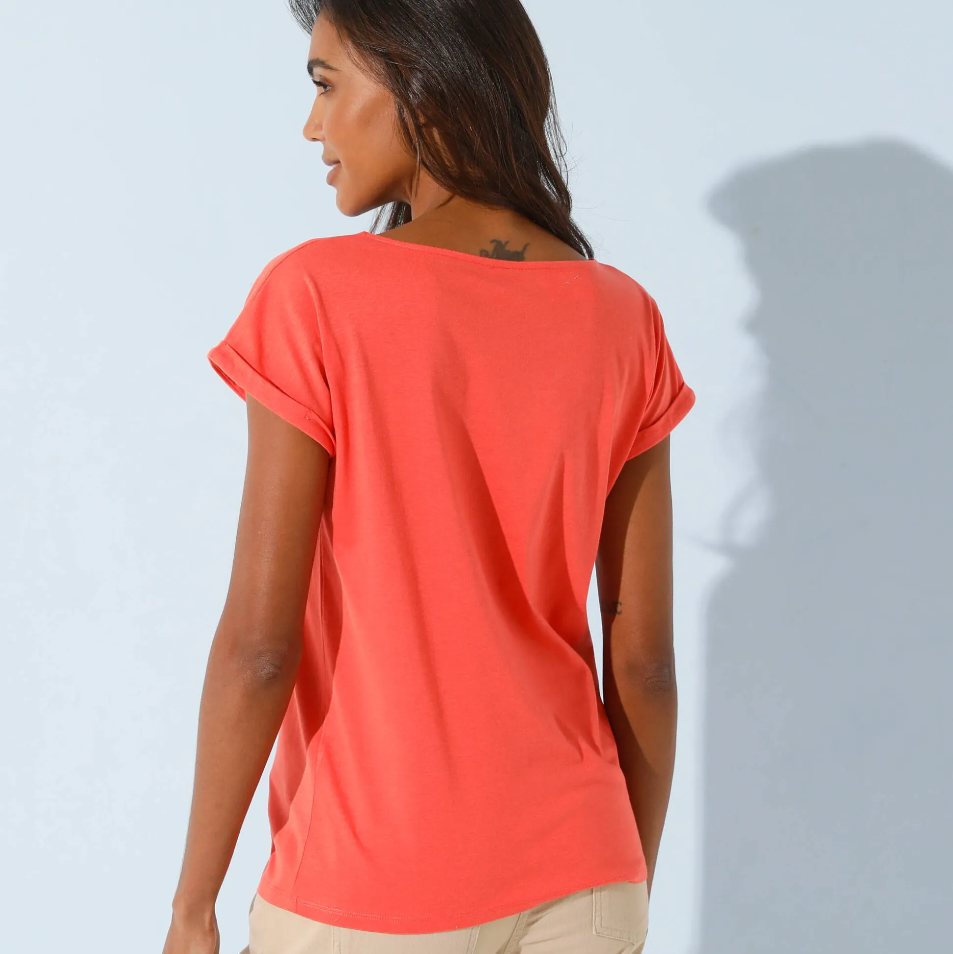 Loose T-shirt met "LOVE" print