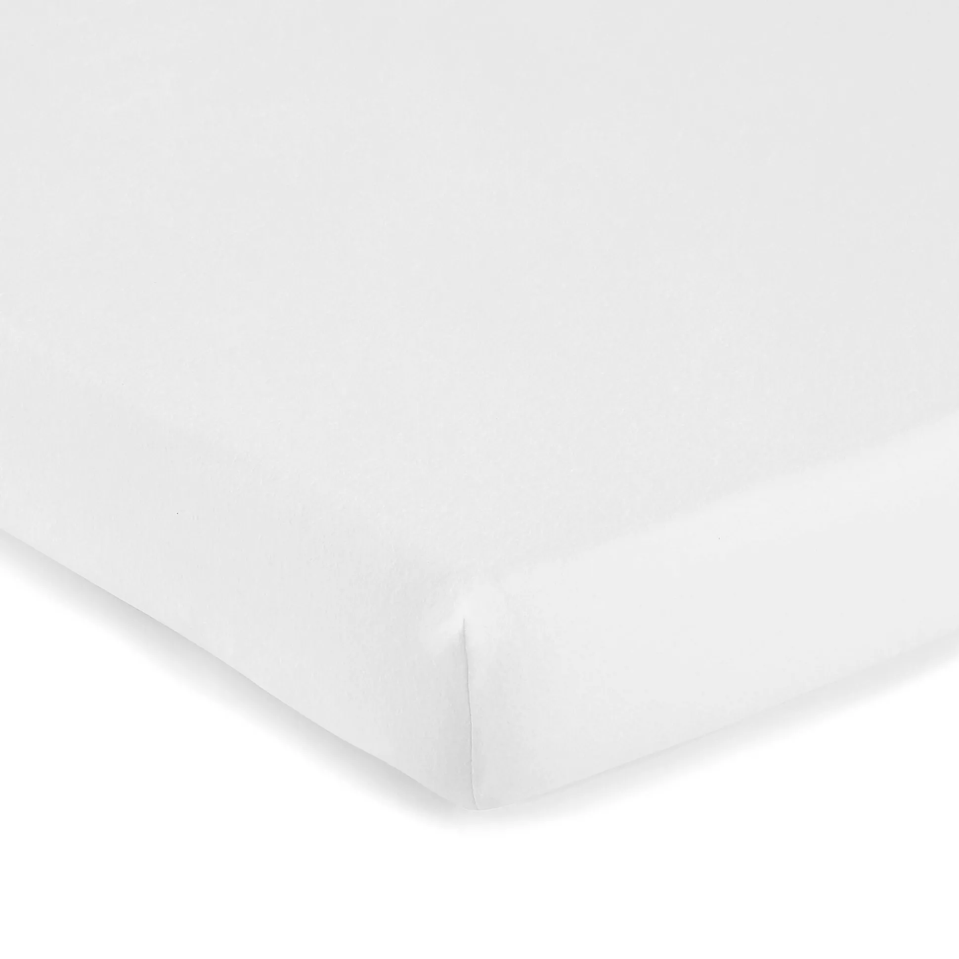 Matrasbeschermer in absorberend molton 200 g/m2, hoesmodel met hoekdiepte 25 cm