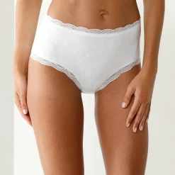 Maxislip met hoge taille in katoen en stretchkant - set van 3