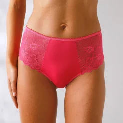 Maxislip met hoge taille in microvezel en rekbare kant - set van 2