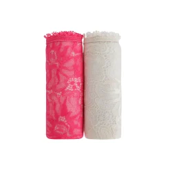 Maxislip met hoge taille in microvezel en rekbare kant - set van 2