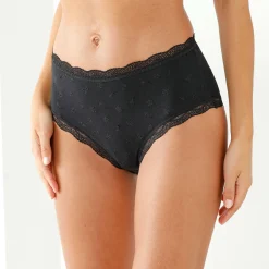 Maxislip met hoge taille in katoen en stretchkant - set van 3