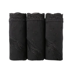 Maxislip met hoge taille in katoen en stretchkant - set van 3