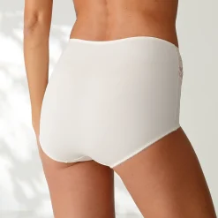 Maxislip met hoge taille en kanten tailleband in microvezel - set van 3