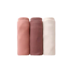 Maxislip met hoge taille en kanten tailleband in microvezel - set van 3
