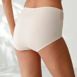 Maxislip met hoge taille en kanten tailleband in microvezel - set van 3