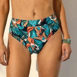 Maxi-zwemslip met hoge taille Baracoa, 'platte buik' effect