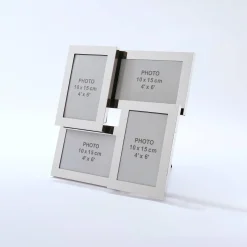 Metalen collagekader voor 4 foto's