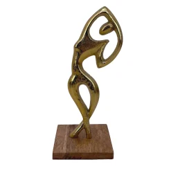 Metalen "danseres" beeldje