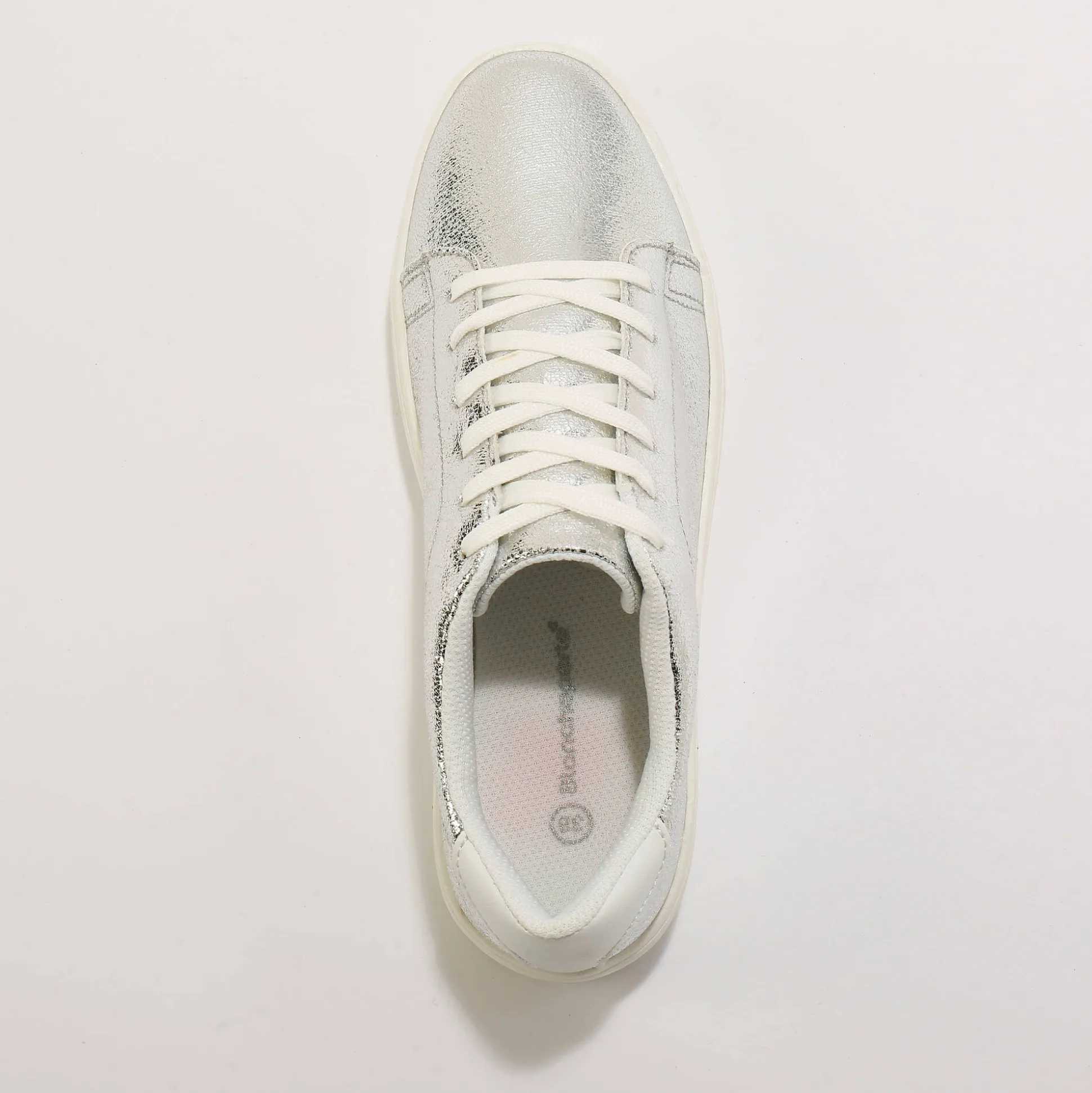 Metallic sneakers met veters