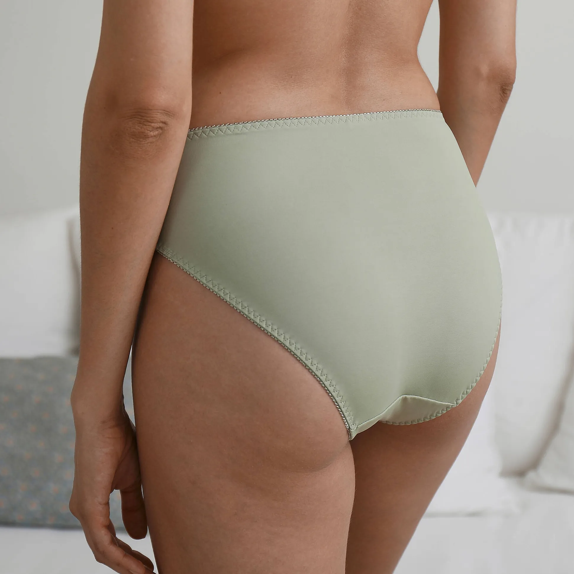 Microvezel slipje met guipurekant Rima - set van 2