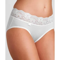 Midislip in katoen en kant Romance - set van 4 (3 + 1 gratis)<br>