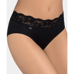 Midislip in katoen en kant Romance - set van 4 (3 + 1 gratis)<br>