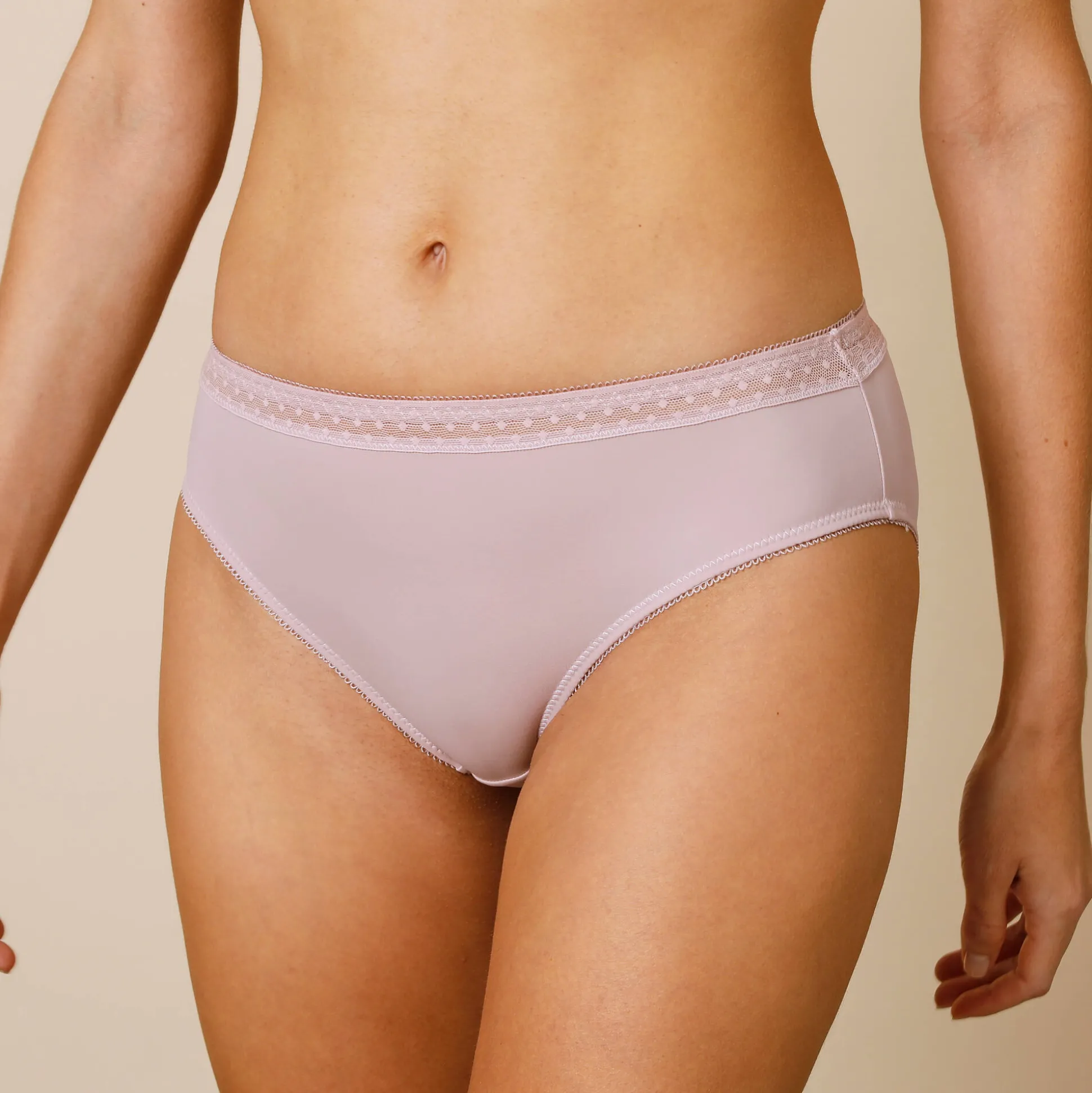 Midislip in microvezel en plumetistule met tweede huid-effect Paia - set van 2