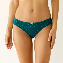 Midislip in stretchkatoen met bloemenprint - set van 4